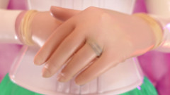 Arya Grander: Lateksowe wideo ASMR brzmiące lateksowo: 3 warstwy białych ciasnych rękawiczek medycznych ......