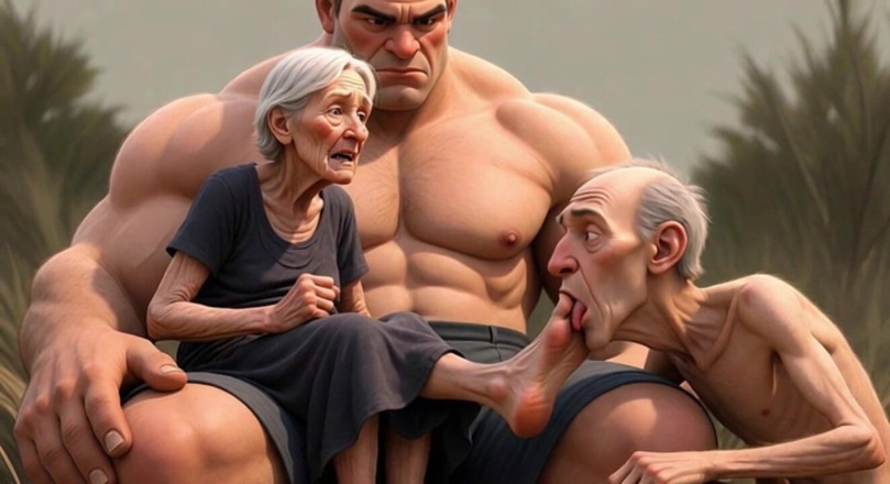 YOUR BEST FANTASY: Pathetic Cuckold Licks His Wife's Toes While She's in Bull's...
