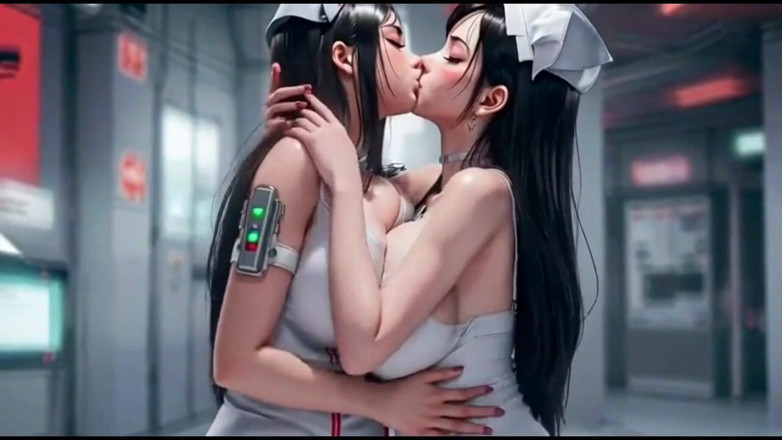 Hot girl dancing: Kiss Video, Cute Nurse Women Kissing Together