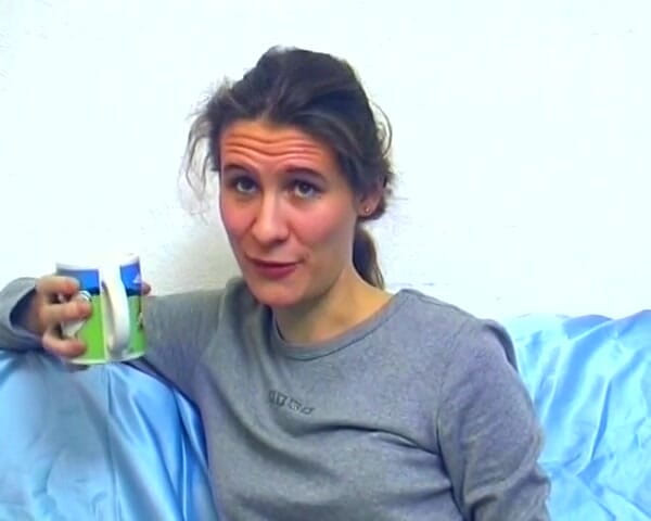 Deutsche Madchen: Pretty Brunette German Babe Shows Her Cunt in Front of...