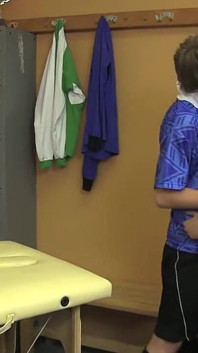 Chase Anderson and Oscar Hart Locker Room Blowjob and Fuck