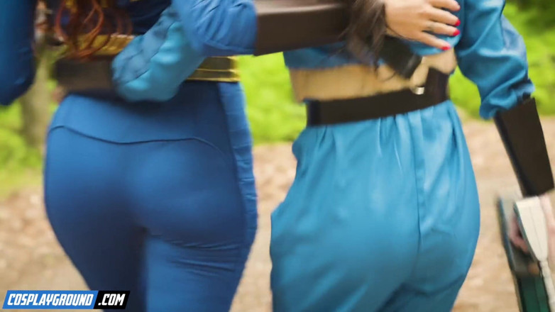 Cosplayground: Sage Hunter Makes Audrey Reid Cum in a Fallout Bunker -...