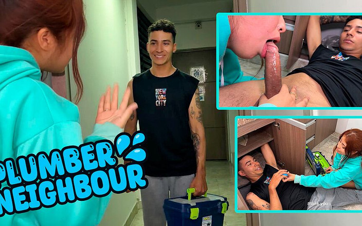 ThiagoLopez: 若い隣人の配管工が私のパイプの詰まりを解く - チアゴ・ロペス&amp;セレステ・アルバ