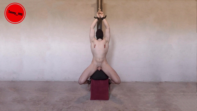 Tommy_1995: Intense Sybian prostate milking orgasms restrained guy moaning