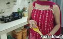 Saara Bhabhi: Vuile Bhabhi had seks met Devar in de keuken in...