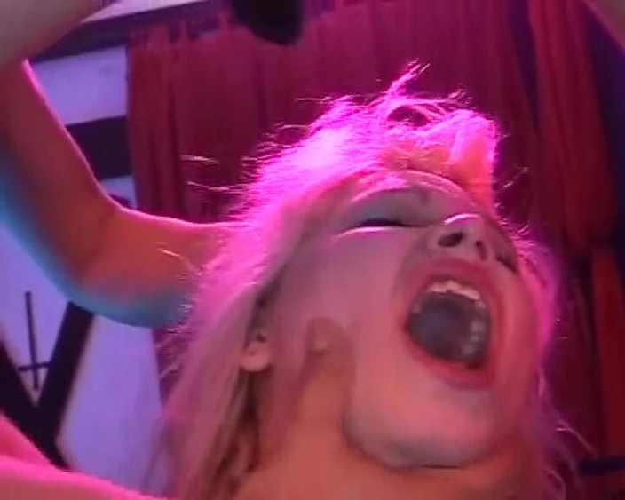 Deutsche XXX Filme: Hot Blonde German Babe Eats Cum After Hard BDSM Threesome...