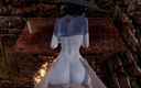Hentai Smash: POVクソ熱い吸血鬼熟女レディディミトレスクでセックスダンジョン。バイオハザードビレッジ3D変態。