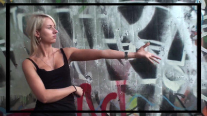 Femdom Austria: Lovely blonde teen smoking a cigarette outdoors