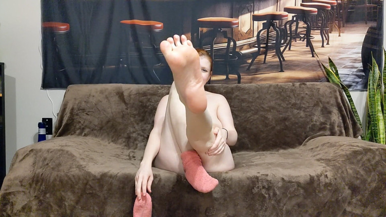 Sin Spice by Sophia Sinclair and Jasper Spice: Giving You a Footjob with My Sweaty Feet