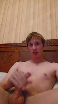 The 18 Year Old Guy Jerks off and It Feels Good