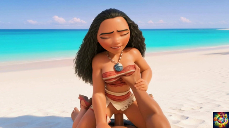 Caitlynvx: Moana的浪漫海滩度假 - ai animation asmr