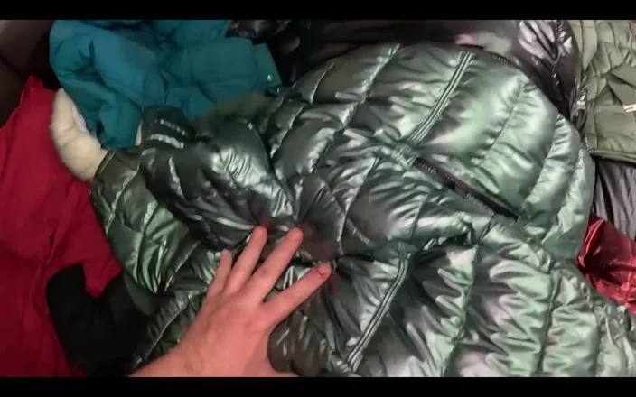 MilfyCalla: Several Shiny Down-jackets Used for Fucking and Masturbating 267