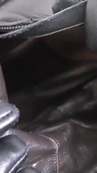 Smelling My Stepaunt's Leather Feet and Her Leather Boots POV