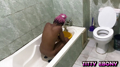 Titty_Ebony: My Shower Sex and Masturbate