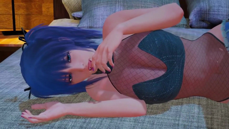 Wraith ward: Chica Japonesa Caliente Con Pelo Azul Puede Manejar Una Gran...