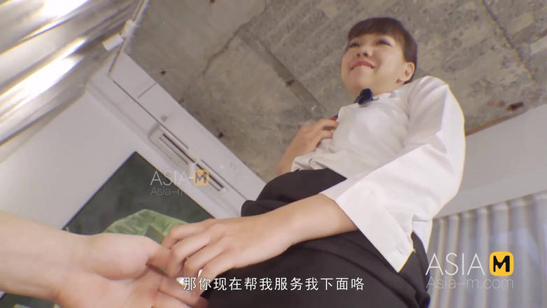 ModelMedia Asia: Mdag-0009 Street Hunting / Slender Pretty Stewardess Enjoys the Strained Pleasure