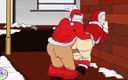 Fuck Toonnaija: Sex Starved Santa Fucked w Steet przez Brook Hustler Outdoors