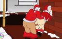 Fuck Toonnaija: Hungriger sexhungriger Santa wird in Steet von einem Brook Hustler...