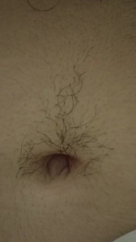 Hairy Pussy and Bellybutton