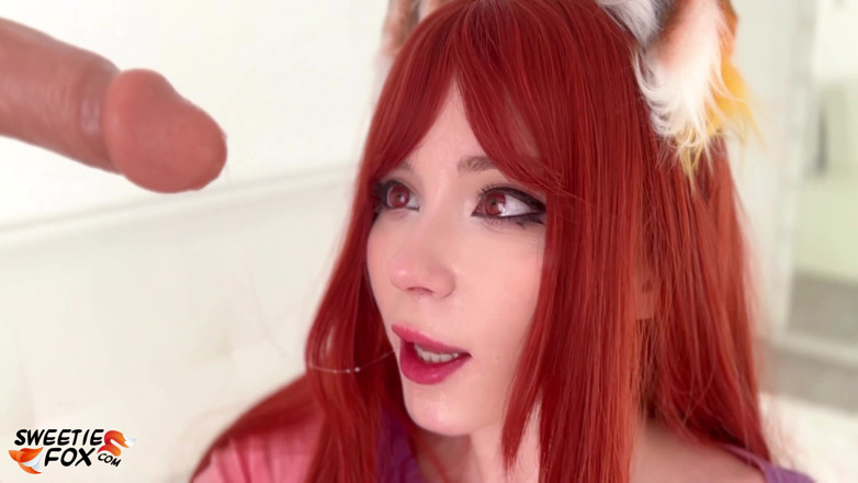 Sweetie Fox: Busty hottie cosplay holo và spice và thủ dâm âm hộ ướt át...