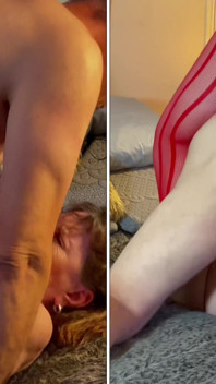 Vovó Senhora Em Vermelho: Jogo De Vibrador &2 Posição De Orgasmo