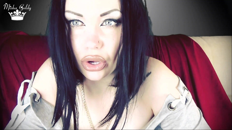Goddess Misha Goldy: Me and your wife leaving your tiny cock