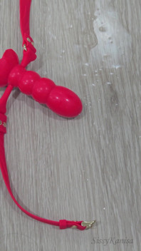 Sissy Kanisa Rose Mouth Gag Dildo Deep Throat