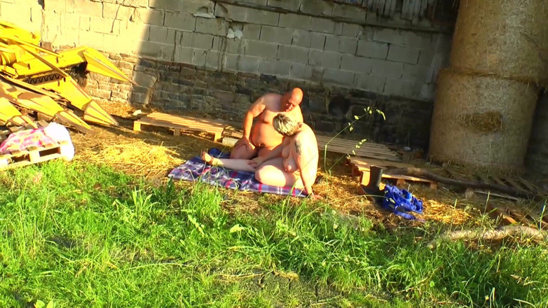 BBW Zone: Busty gilf gets banged by her hubby outdoors