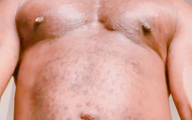 Black smoking muscle stepdad: Cigar Muscle Flex