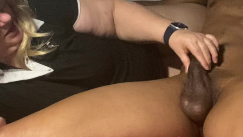 Daddykane: Żonaty BBW Busty bierze czarnego kutasa w rękę