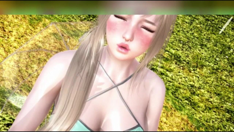 3DXXXTEEN2 Cartoon: First threesome sex. 3D porn cartoon sex