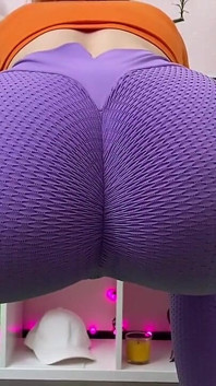 Do Hot Yoga Session with Squats and Masturbation