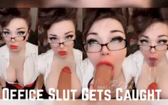 Office Slut Gets Caught