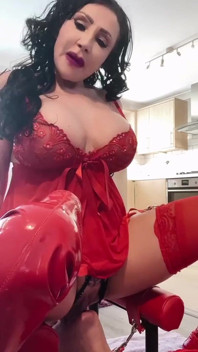 Nicole DuPapillon UK's Longest Labia  - Queening Stool Session- Just Lick My Cunt