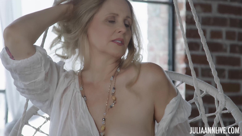 Julia Ann: Julia Ann Swing Chair Finger Tease