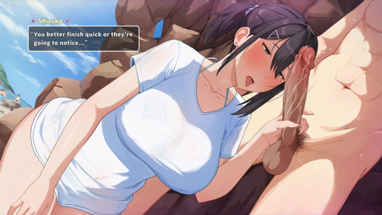 NSFWOtaku: Hentai game - summer clover - la signora dell'ufficio dedicato si mette...