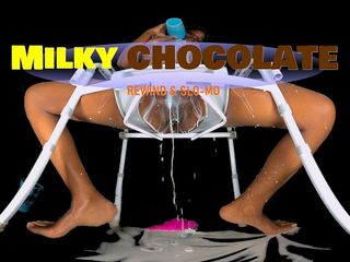Thumbnail of Milky Chocolate - Ebony Drenched in White Toilet POV