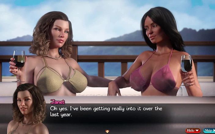 Dirty GamesXxX: Treasure Of Nadia: facet ogląda dwie lesbijskie mamuśki z wielkimi...