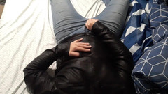 Rusty Sunnybrook: Gay Memancut Mani Pada Jaket Kulit Biker Baru