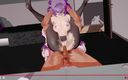 Smixix: Keqing Genshin Impact Hard Sex Mmd 3D lila hårfärg redigera smixix