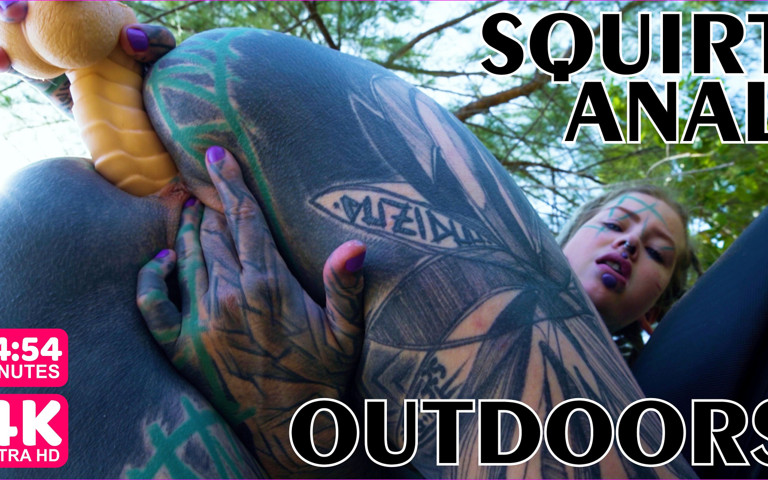 Public Solo Anal - Massive Gape, Prolapse, Squirt on Motor Scooter (Z-Filmz)