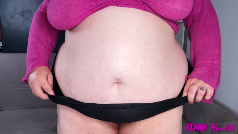 Nimue Allen: Adore mon gros ventre de BBW, coaching masturbatoire