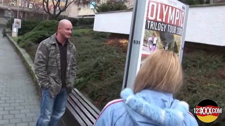 123XXX - Fucked Amateurs in Germany!: Fit Blonde Honey with Hairy Pussy Welcomes a Horny Guy