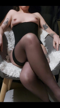 I Wish You Would Cum on My Stocking-clad Legs