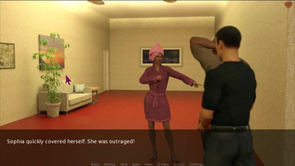 Visual Novels: O soție și mama vitregă, partea 17 - am ieșit din duș și prosopul...