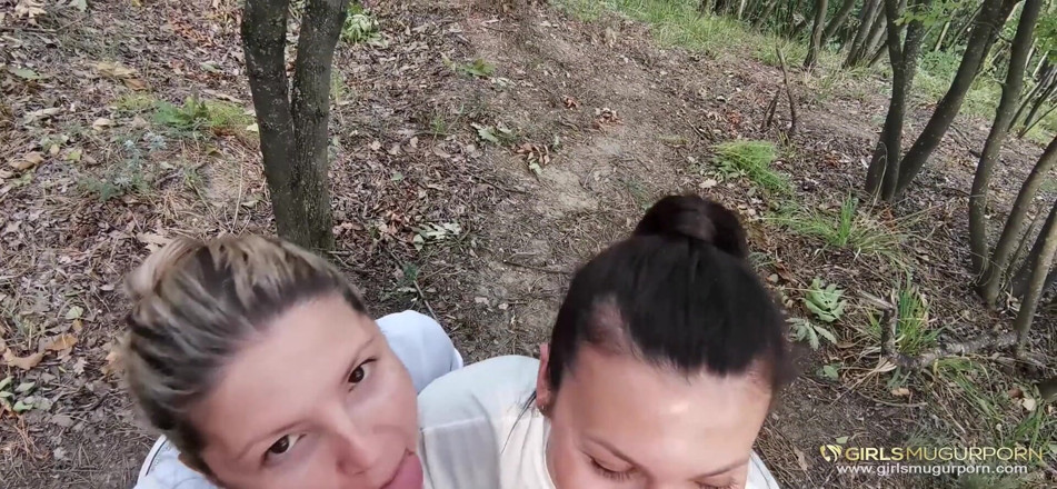 Mugur's World: Outdoor threesome with Gina Gerson and Verona Sky