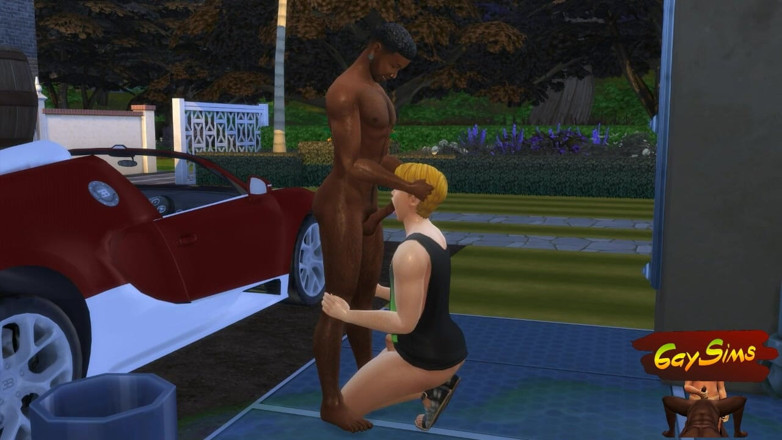 Dirty gay Sims: Feminisierung &amp; ehemann werden BBCs hure
