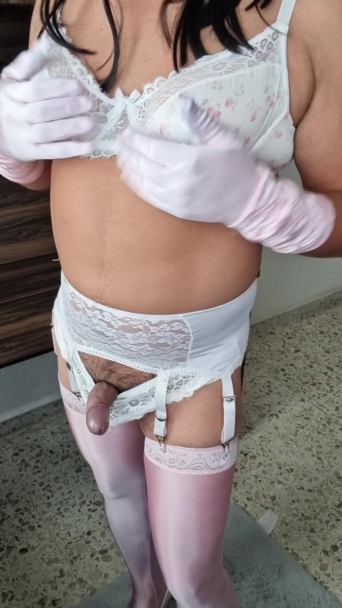 My panties: I Feel Sexy in Another One of My Floral Lingerie...