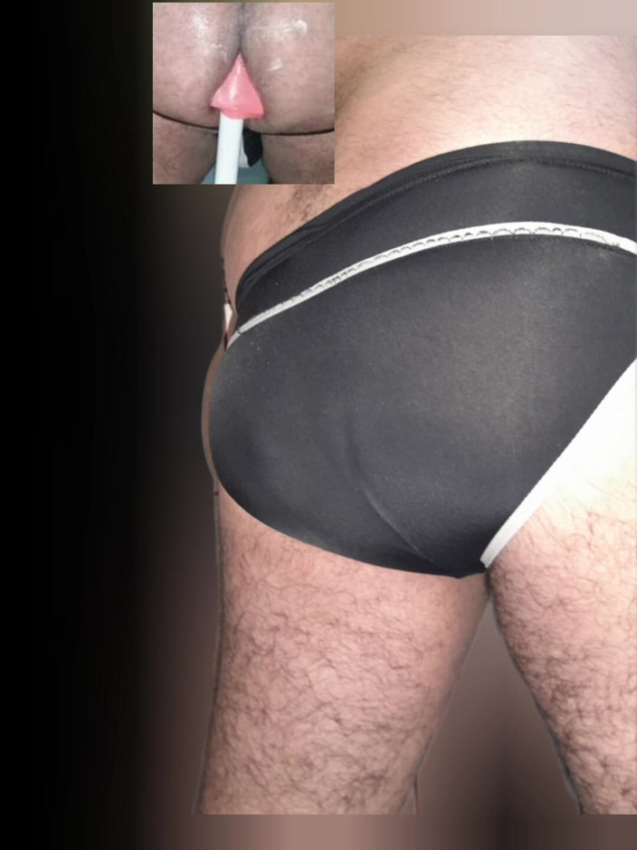 Davidandrexxx: Grande gozada usando fio dental preto