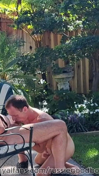 Stepdaddy Jay Taylor Gets Backyard Blowjob